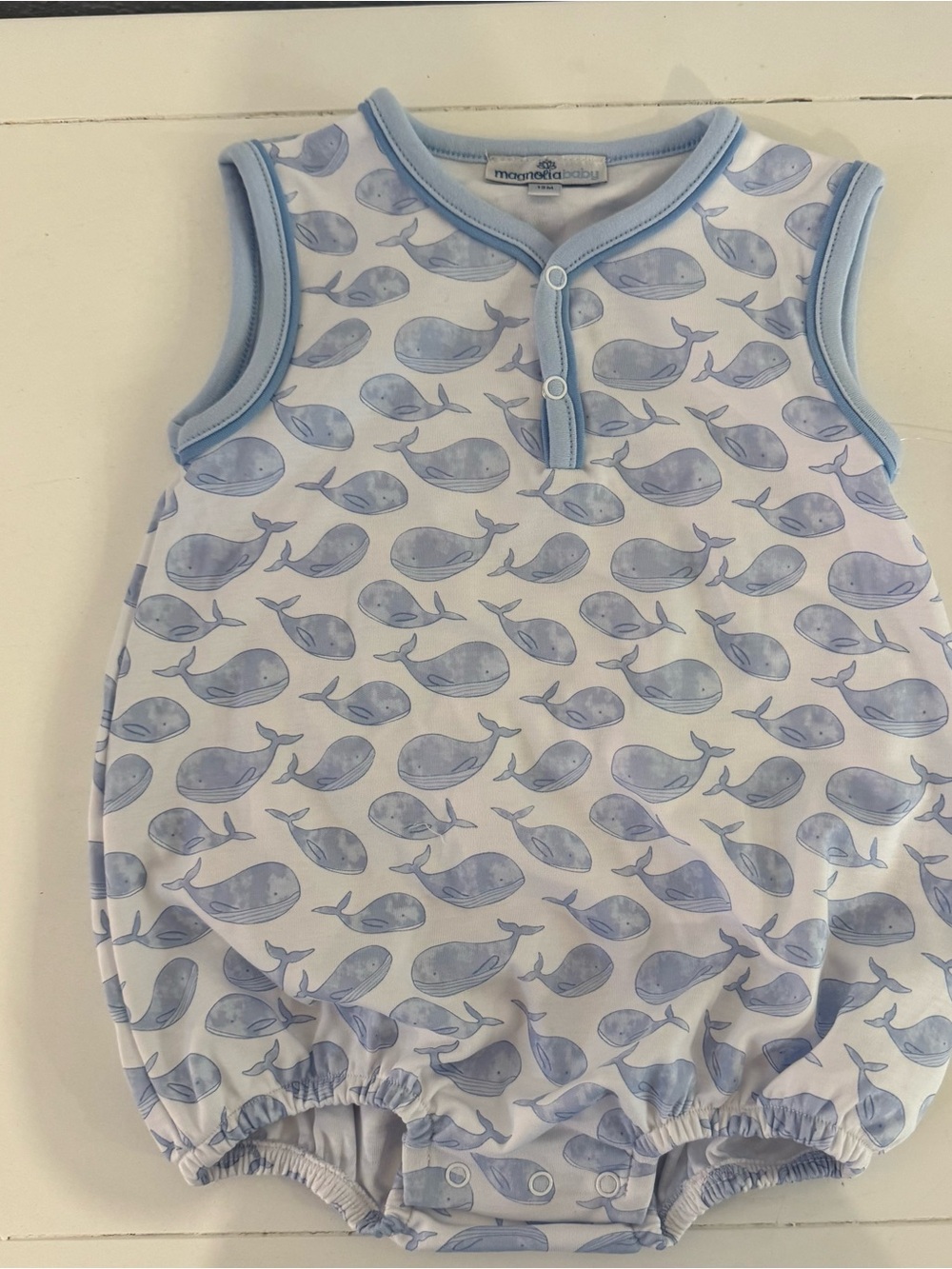 Magnolia Baby Blue Whale One Piece